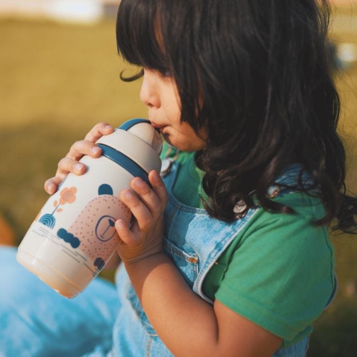 Insulated Straw Cup - grey