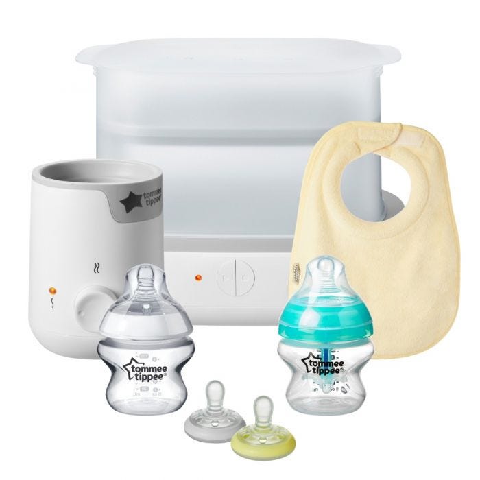 New parent starter set in white