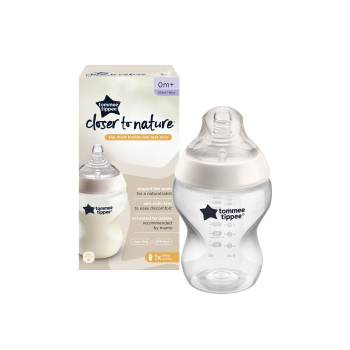 CTN baby feeding bottle 1x 260ml with packaging
