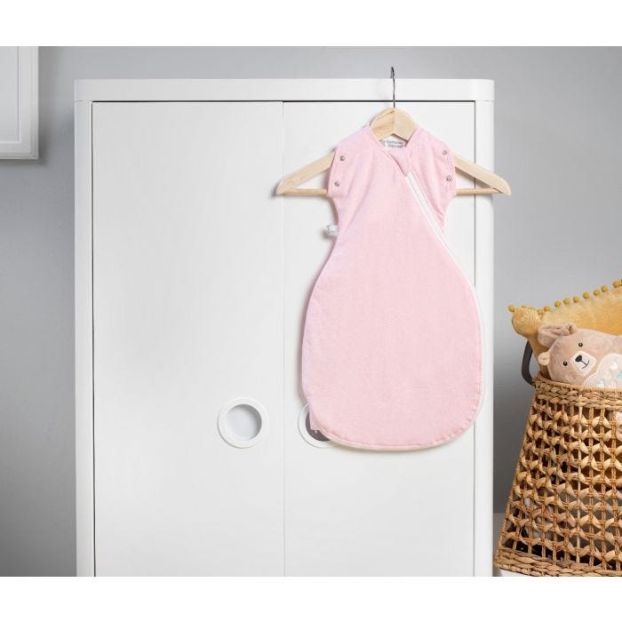 The Original Grobag Pink Marl Snuggle hanging up
