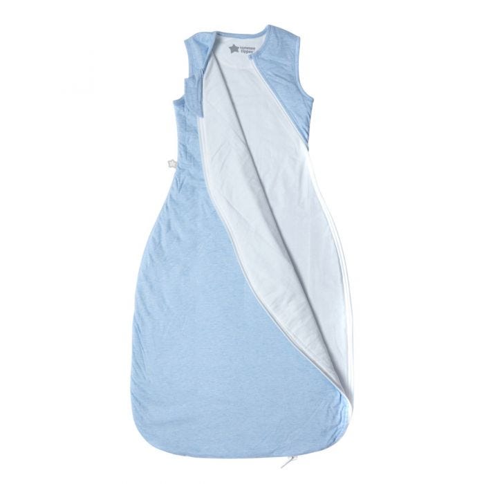 The Original Grobag Blue Marl Sleepbag zip open 