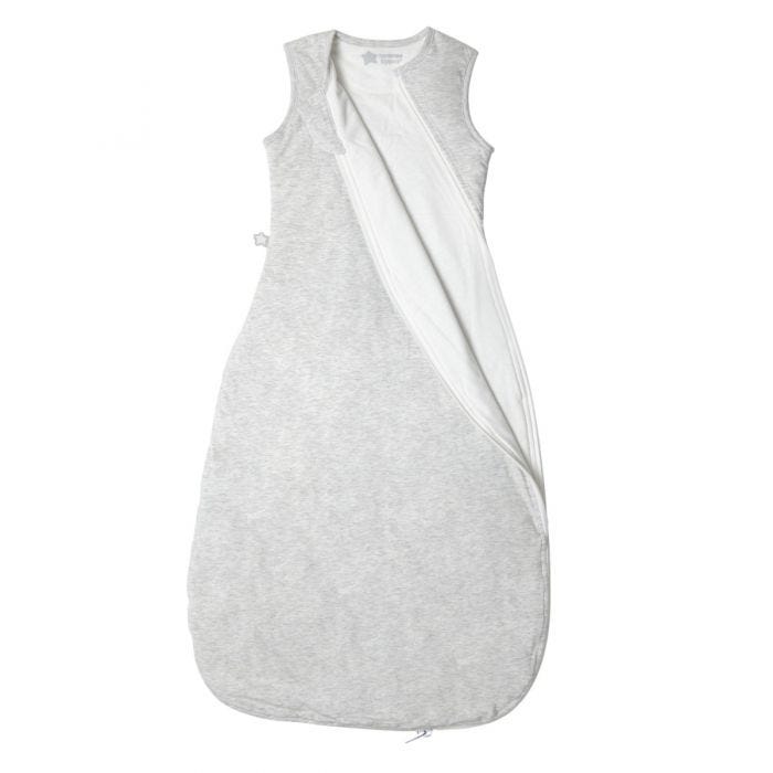 The Original Grobag Grey Marl Sleepbag zip open