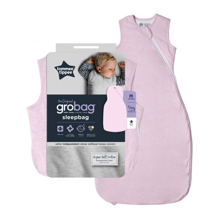 The Original Grobag Pink Marl Sleepbag with packaging