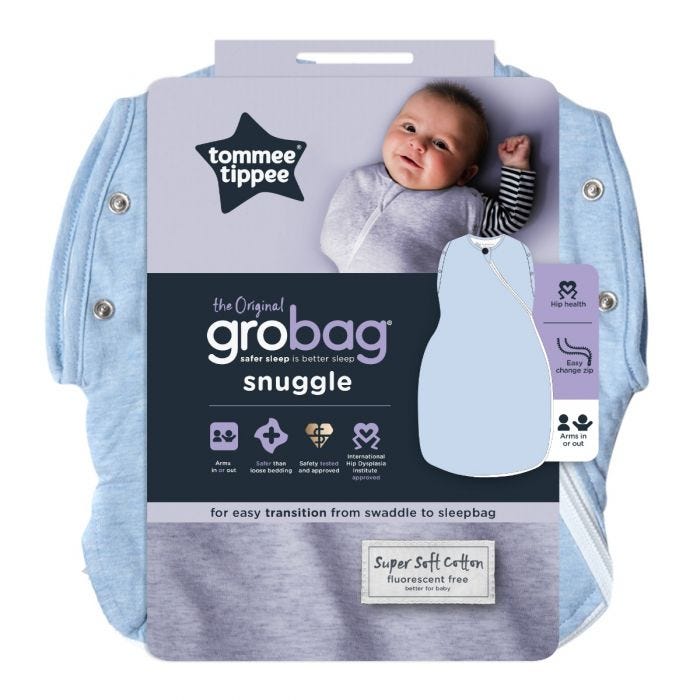 Blue Marl Grobag Snuggle packaging