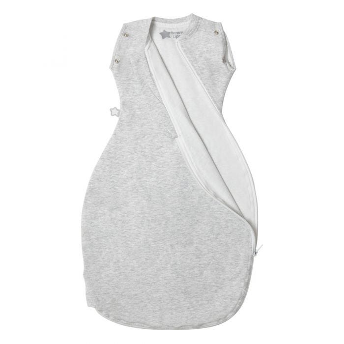 Grey Marl Grobag Snuggle zip open