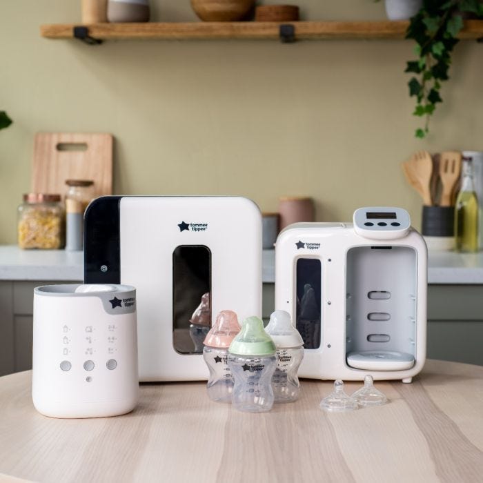Image showing products featured in the ultimate bottle feeding bundle in home setting