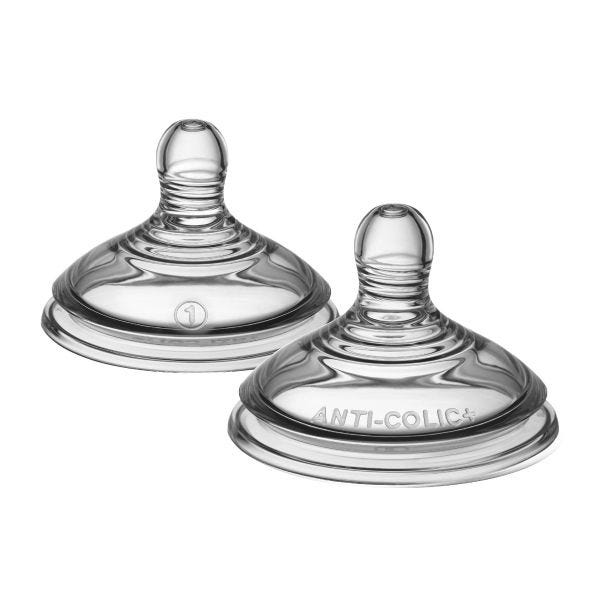 Advanced Anti-Colic Nipples, Slow Flow - 2 count