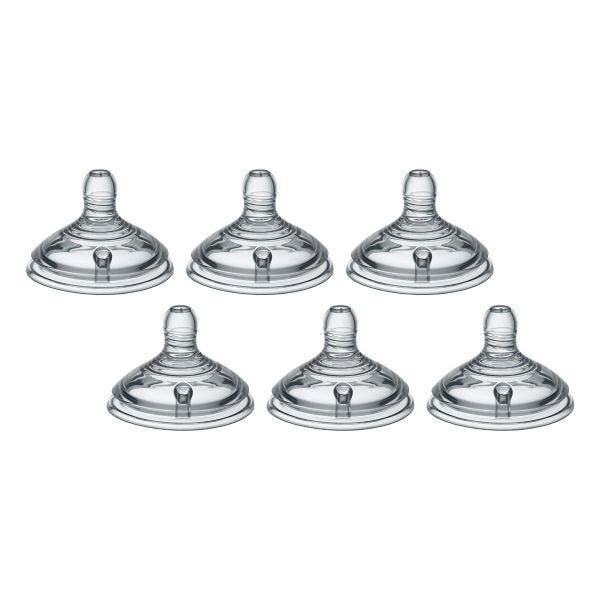 Closer to Nature Teats, Medium Flow - 6 pack