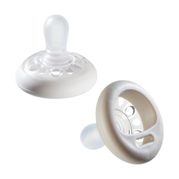 Sucette Imitant le Sein Maternel, 0-6m, Lot de 2