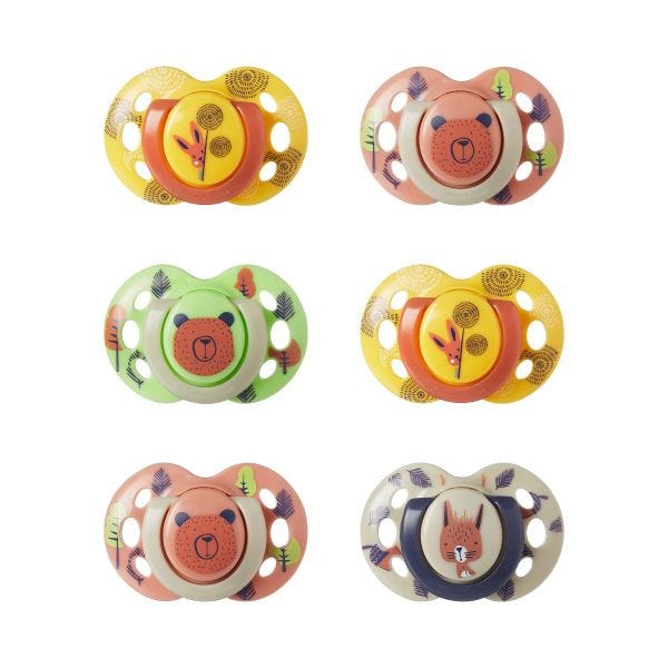 Fun Style Pacifiers, 6-18m - 6 count
