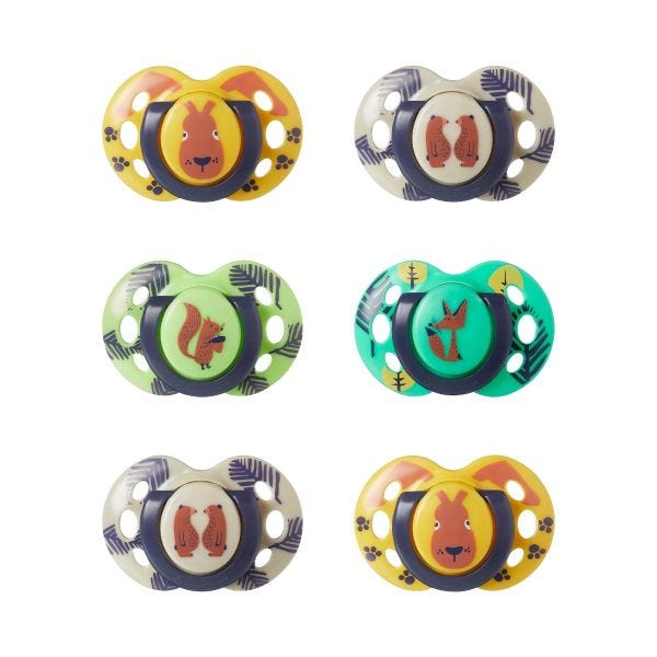 Fun Style Pacifiers, 18-36m - 6 count