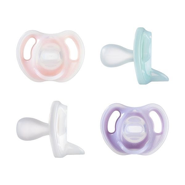 Ultra-light Silicone Pacifiers, 0-6m - 4 count