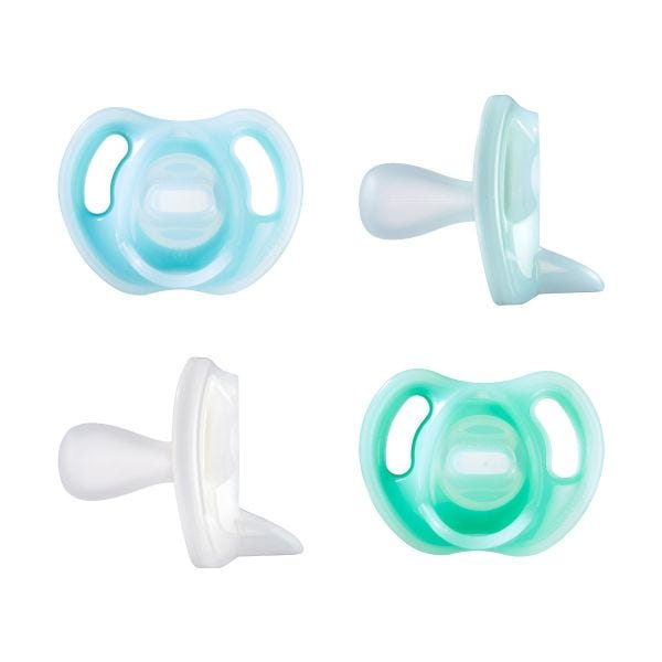 Ultra-light Silicone Pacifiers, 0-6m - 4 count