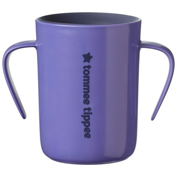 Easiflow 360° Trainer Cup with Handles 6m+, Purple