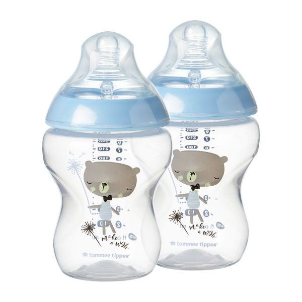 2-closer-to-nature-baby-bottles-with-pale-blue-rim-and-bear-make-a-wish-design