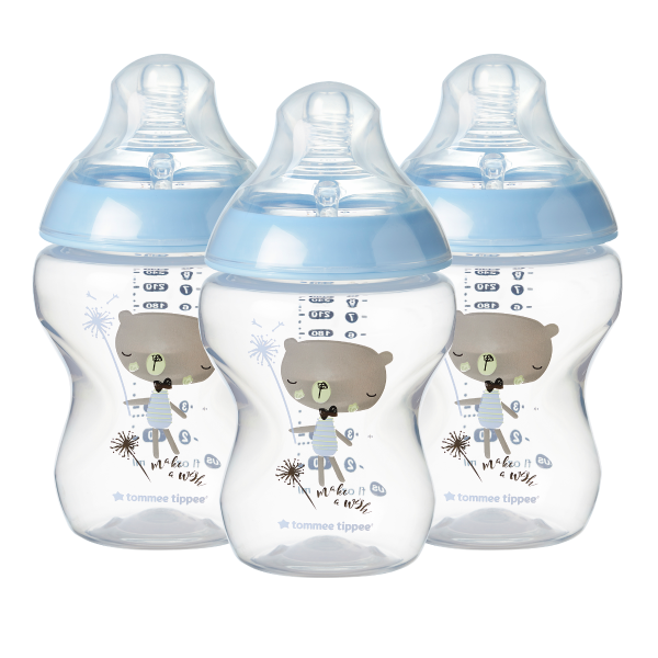 Closer to Nature Baby Bottles - Make a Wish Blue - 9oz - 3 Pack
