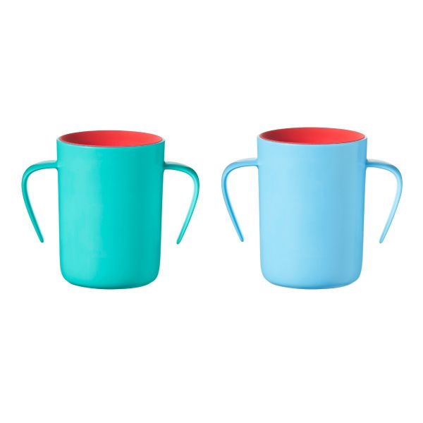  Easiflow 360° Cups, aqua (6 months+) - 2 pack