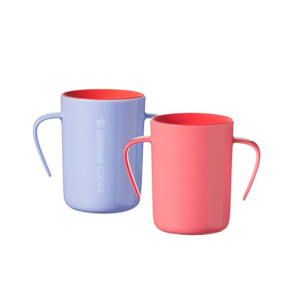  Easiflow 360° Cups, pink (6 months+) - 2 pack