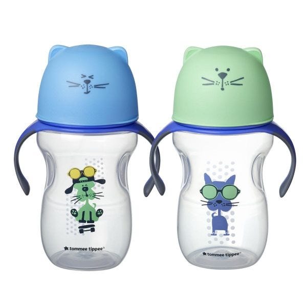 Soft Spout Trainer Cup 10oz, blue - 2 pack