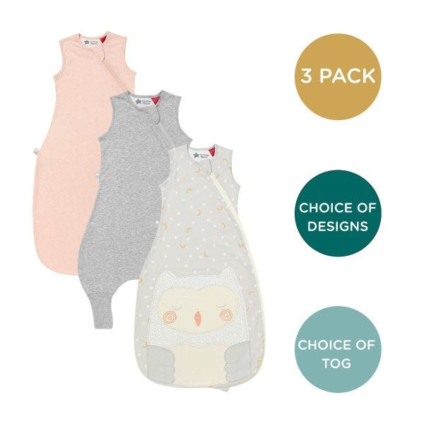 The Original Grobag Sleepbag &amp; Steppee Wash, Wear, Spare 3 Pack - 6-36m 