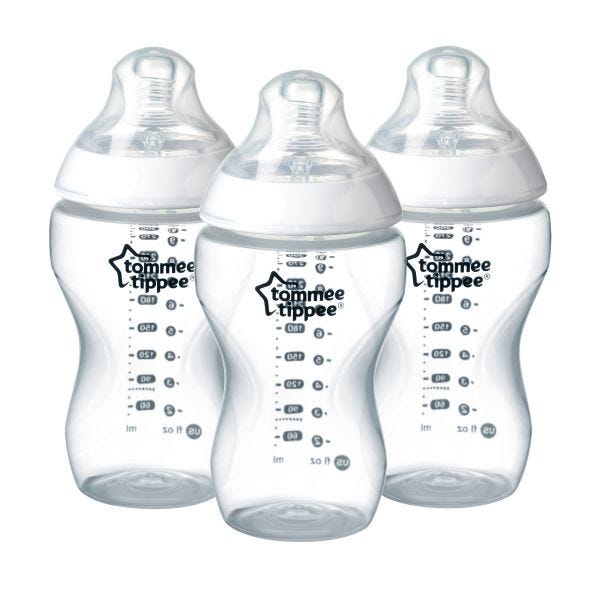 Closer to Nature Thick Feed Baby Bottle 11fl oz - 3 pack