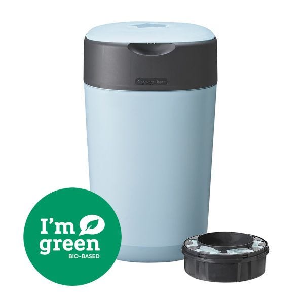 Twist &amp; Click Nappy Disposal Bin, blue 