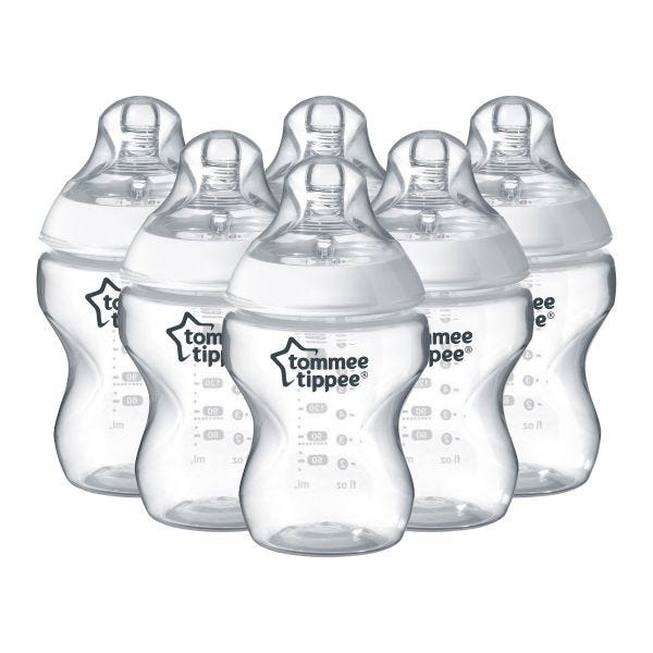 Closer to Nature Baby Bottles - 9oz - 6 Pack