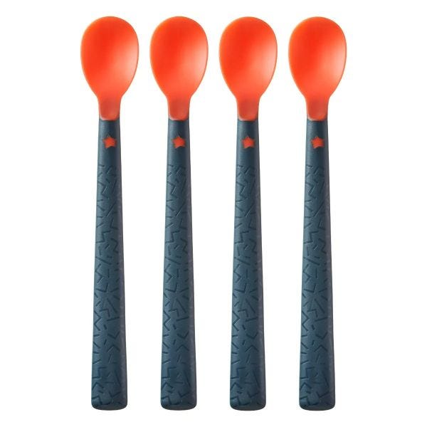 Heat sense soft weaning spoons