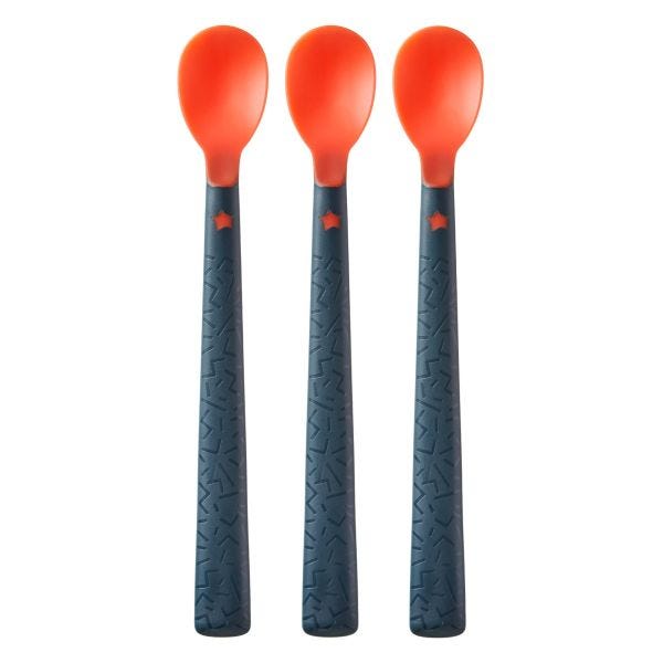Heat sense soft weaning spoons
