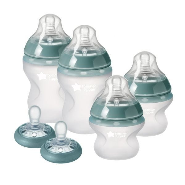 Silicone Bottle and Breast-like Pacifier Set