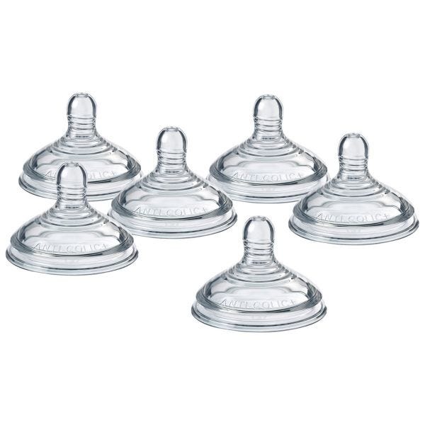 Advanced Anti-Colic Medium Flow Nipples - 6 count