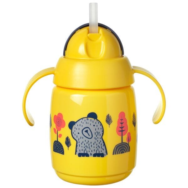 Superstar Weighted Straw Cup, Yellow - 1 pack
