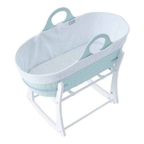 Sleepee Moses Basket with Stand, Green