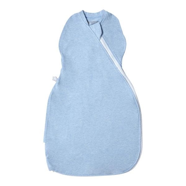The Original Grobag Blue Marl Easy Swaddle, 0-3 months