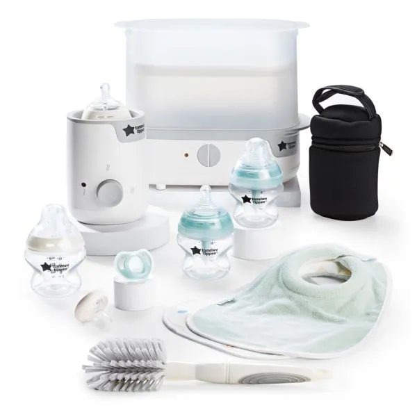 Tommee Tippee Closer to Nature Complete Feeding Set & Electric Steriliser  Black 5010415232281