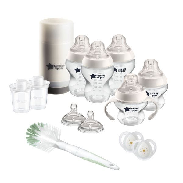 M+O  Tommee Tippee Bottles Starter Kit Transparent