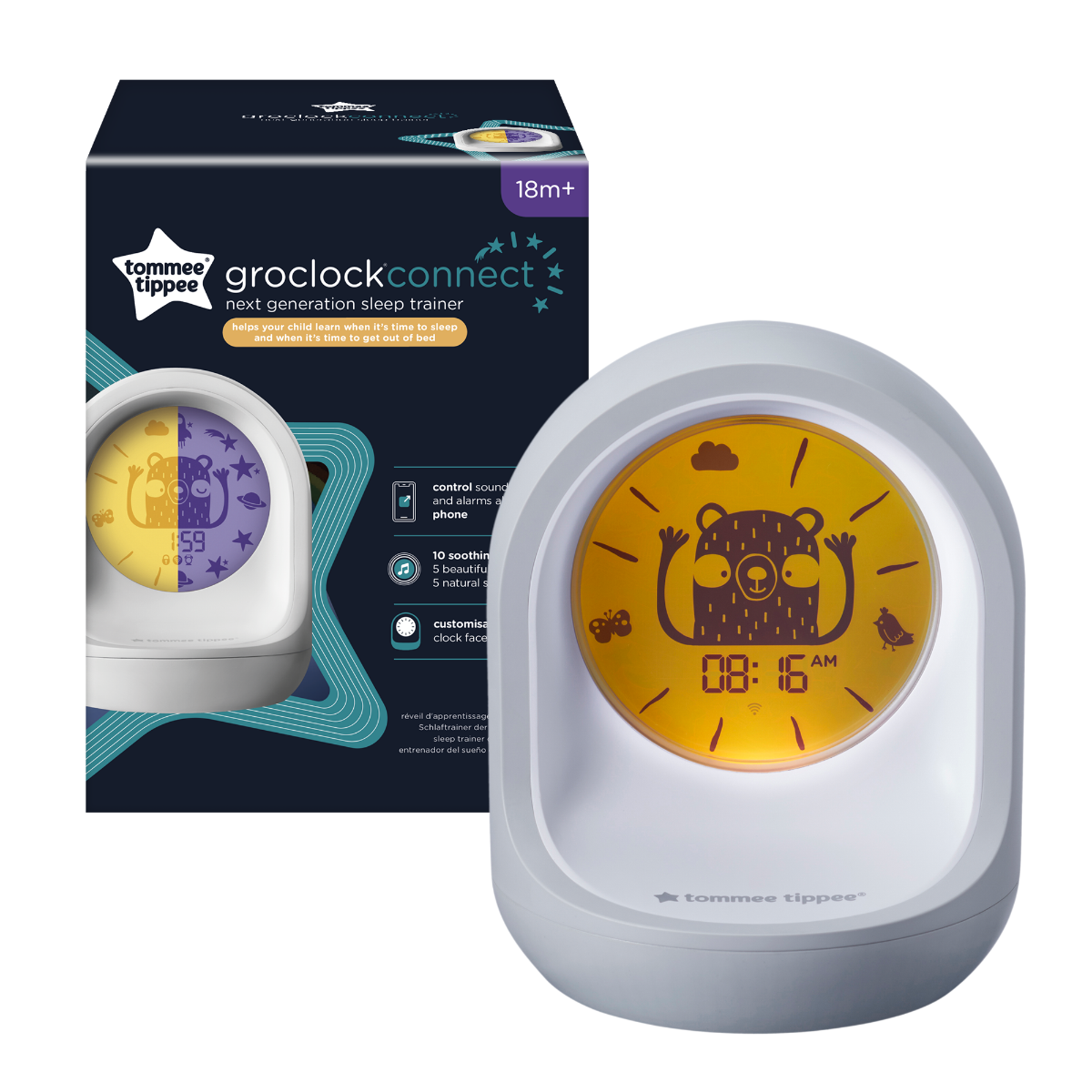 Réveil éductatif d'apprentissage connecté, Tommee Tippee de Tommee Tippee