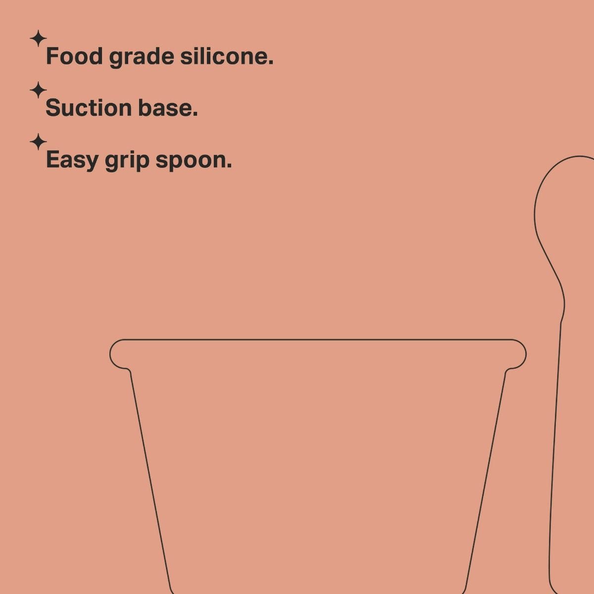 Easistick Silicone Suction Bowl and Spoon Tommee Tippee