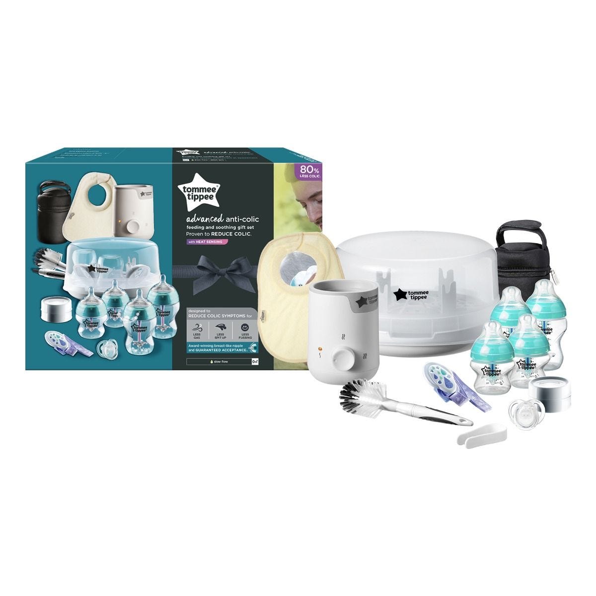 Tommee Tippee Advanced Anti-Colic Newborn Feeding Gift Set 1 2 3 6 12 Packs 