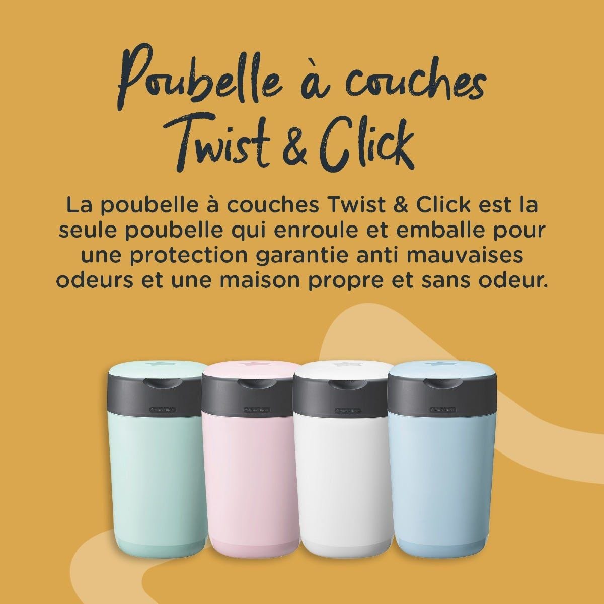 9 Packs de Recharge sac Poubelle couche, Recharge Tommee Tippee