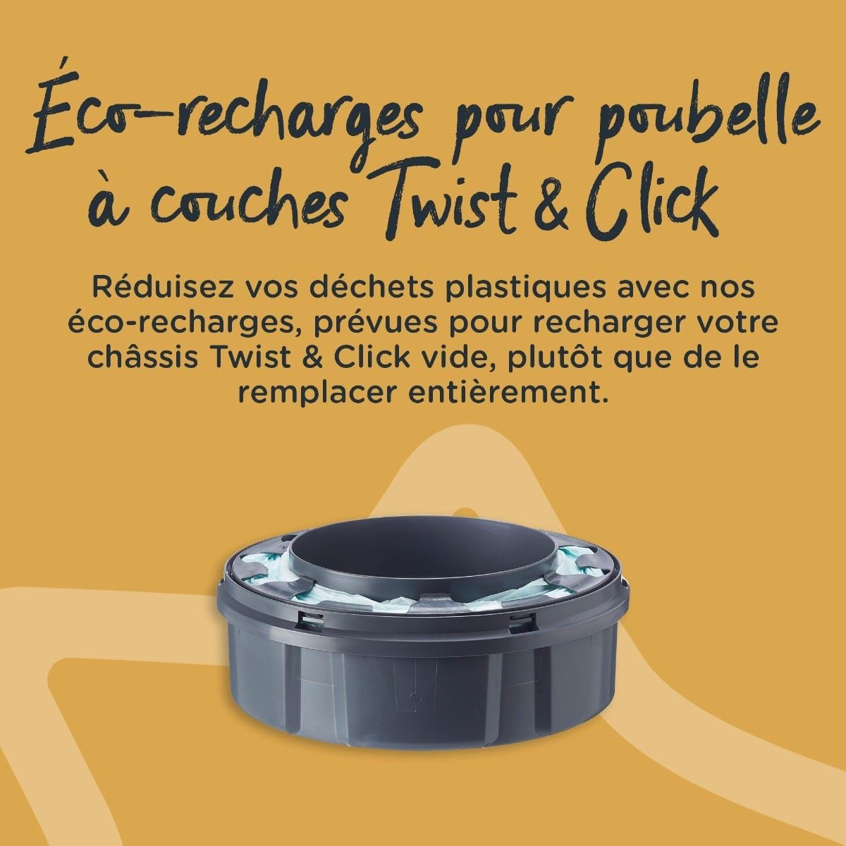 Tommee Tippee Twist/Click Sangenic Tec Set Débutant Poubelle à