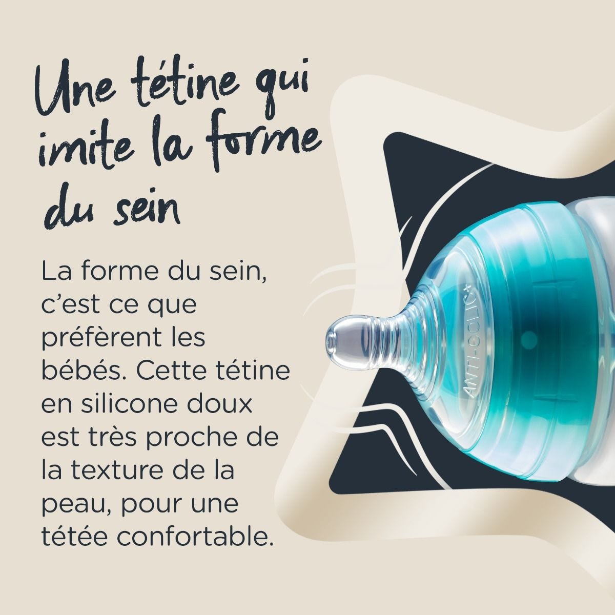 2 biberons Tommee Tippee avec tétine - Tommee Tippee | Beebs