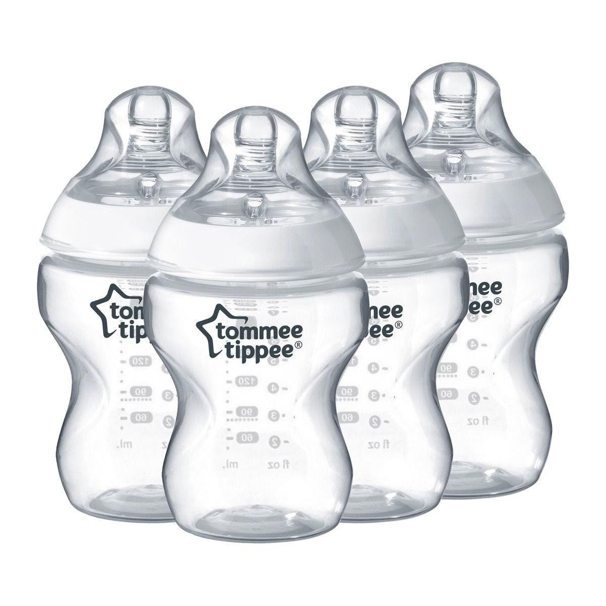 6x Tommee Tippee Closer Nature Baby Feeding Bottle 260ml Decorated 