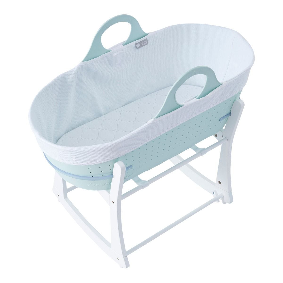 Tommee Tippee Sleepee Baby Moses Basket and Rocking Stand Grey