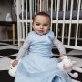 Child wearing The Original Grobag Blue Marl Sleepbag