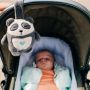 pip the panda sleep aid - above pushchair