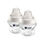 2x 5oz Closer to Nature baby bottles on white background