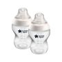 2x 9oz Closer to Nature baby bottles on white background