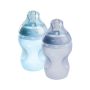 Natural Start Silicone baby bottles against a white background