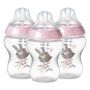 Closer to Nature Make a Wish Baby Bottles with bunny design and pink rim